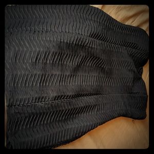 Mini, black, strapless dress